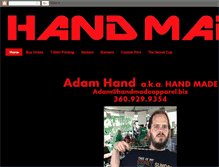 Tablet Screenshot of handmadeapparel.biz